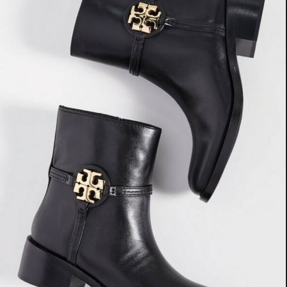 Brand New Tory Burch Brooke women sz 5 boots perfact black 006 52660 - Picture 2 of 6